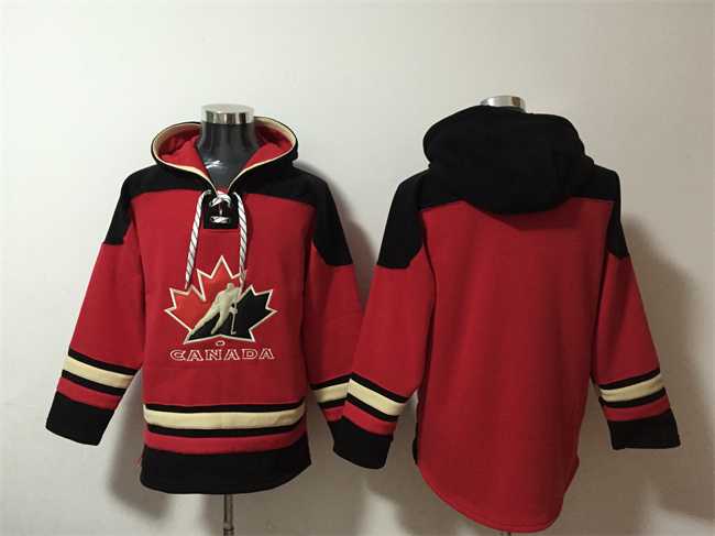 Mens Team Canada Blank Red Black Ageless Must-Have Lace-Up Pullover Hoodie,We sell and wholesale Mens Team Canada Blank Red Black Ageless Must-Have Lace-Up Pullover Hoodie on line form chian!
